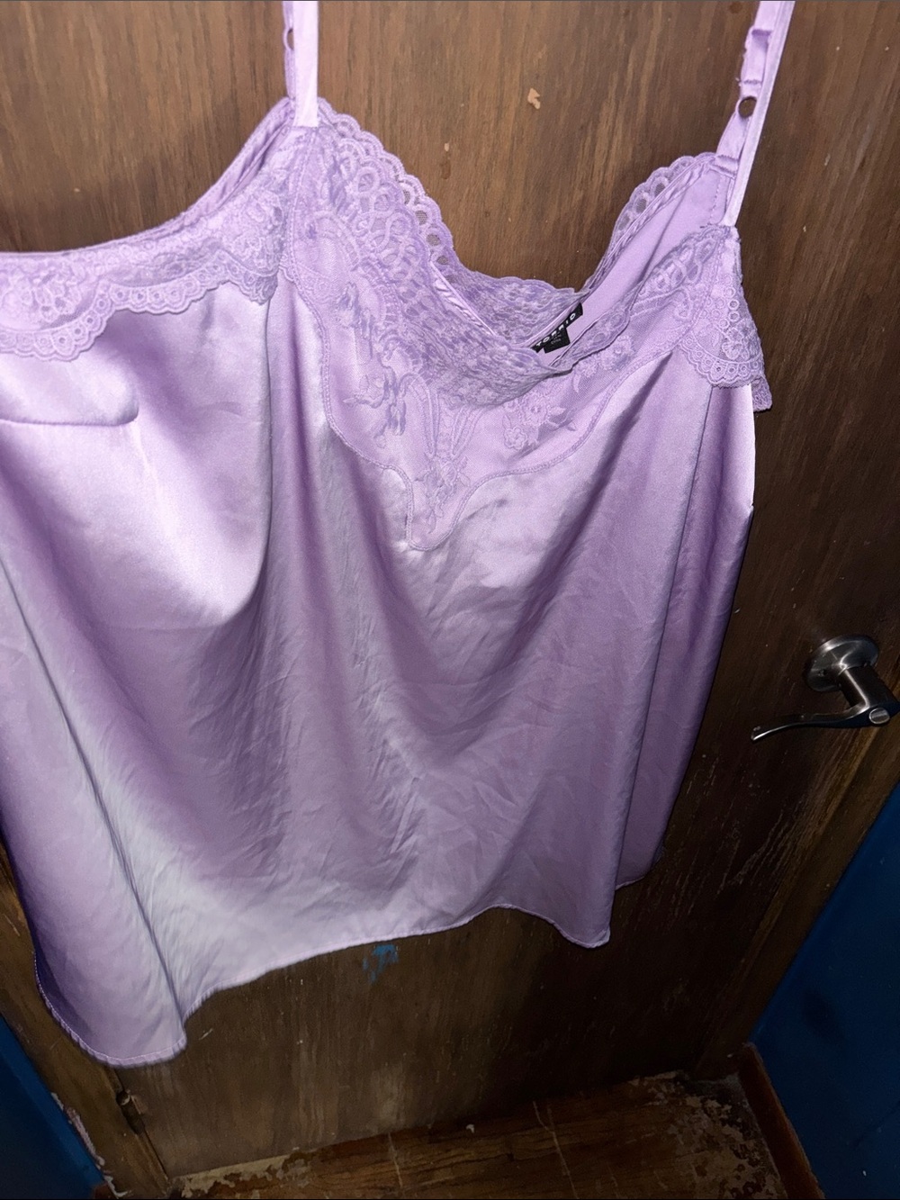 torrid Lavender Satin Lace Cami - Picture 6 of 8